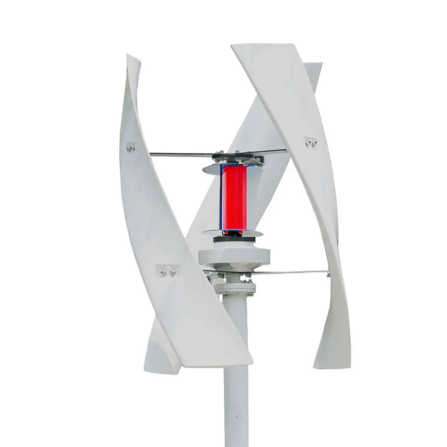 China Factory 2000w 12/24v Vertical Axis Wind Turbine Wind Energy Generator Home Wind Turbine Cheap — view 1