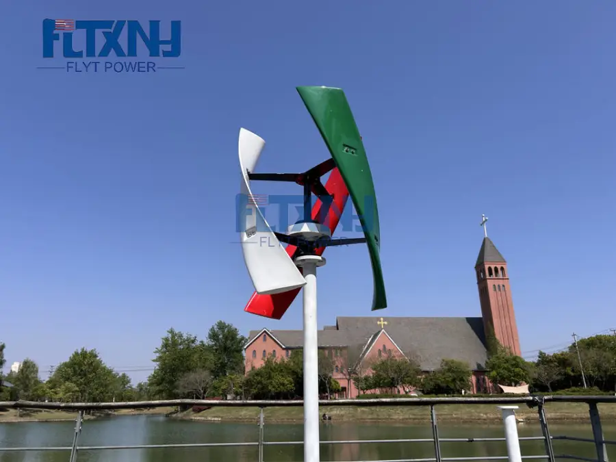 China Factory 2000w 12/24v Vertical Axis Wind Turbine Wind Energy Generator Home Wind Turbine Cheap — image 2
