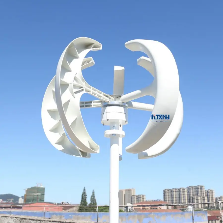 Double-layer Wind Turbines, Vertical Wind Turbines, High Efficiency 12/24, 100W, 200w, 300w, 400w, 500w, 1000w Windkraft — view 1