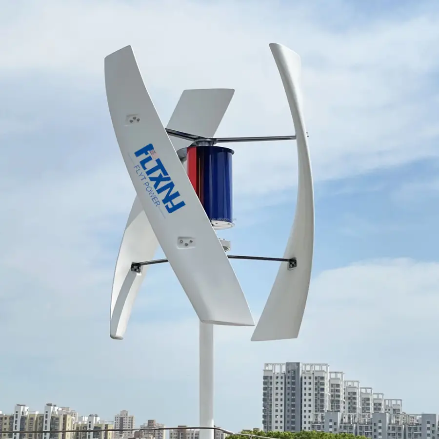 China Factory 2000w 12/24v Vertical Axis Wind Turbine Wind Energy Generator Home Wind Turbine Cheap — image 4