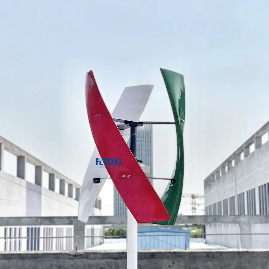 China Factory 2000w 12/24v Vertical Axis Wind Turbine Wind Energy Generator Home Wind Turbine Cheap — image 5