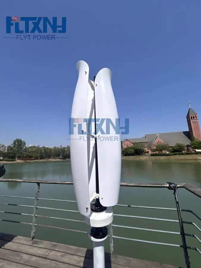 Poland Stock Wind Turbine 600w Silent Tulip Flower Vertical Axis Turbine Power for Home 12v Free Power — view 2