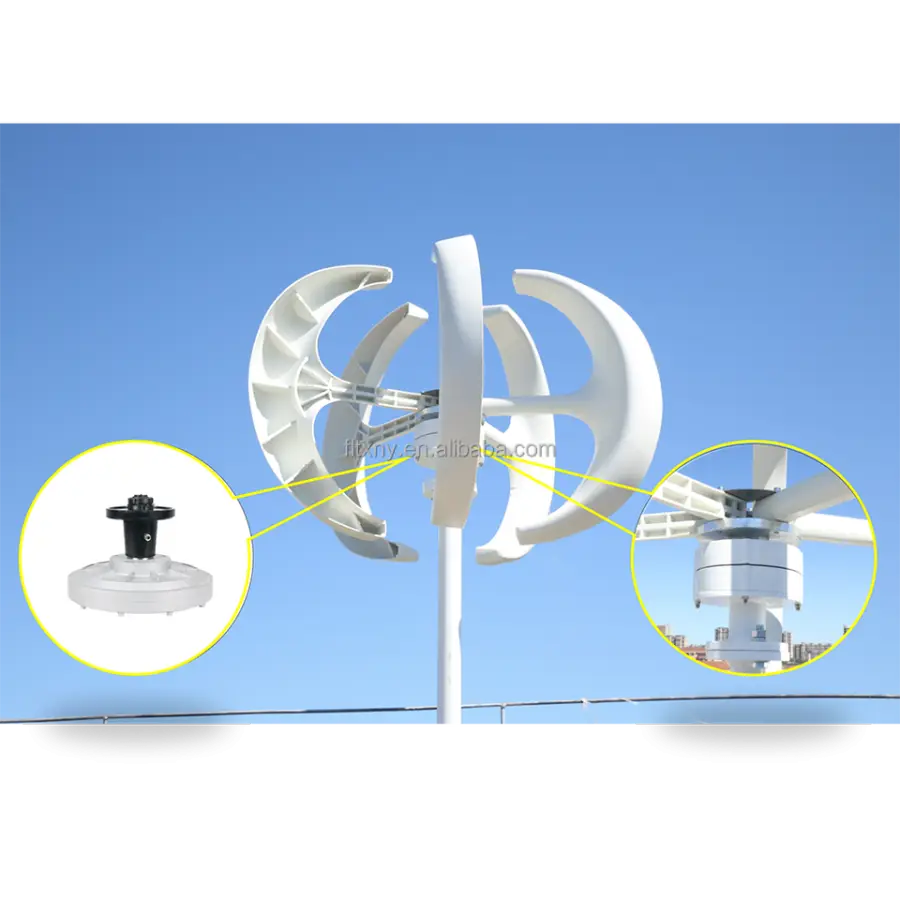 Double-layer Wind Turbines, Vertical Wind Turbines, High Efficiency 12/24, 100W, 200w, 300w, 400w, 500w, 1000w Windkraftanlage — image 6