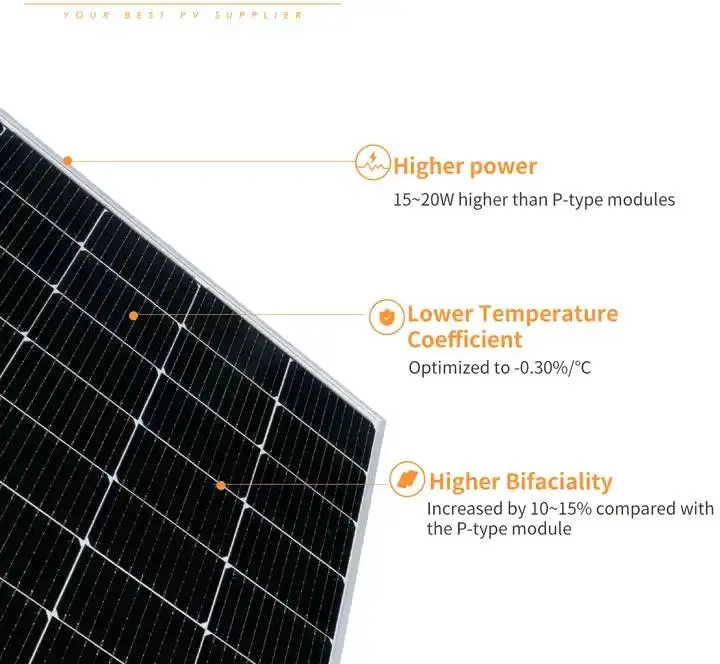 Factory Price Supplier 18 Years Producing Experience Half Cut PERC 450W 500W 600W 650W n Type 1000 Watt Solar Panel 550W Black — image 4