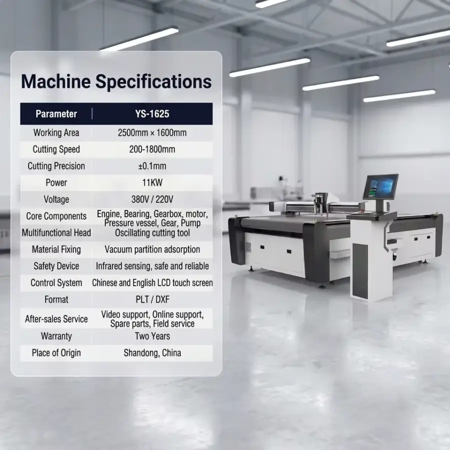 CNC Leather Cutting Machine for Genuine Leather Fur PU Shoes Belts Bags Car Seats with Oscillating Knife and CE — view 4
