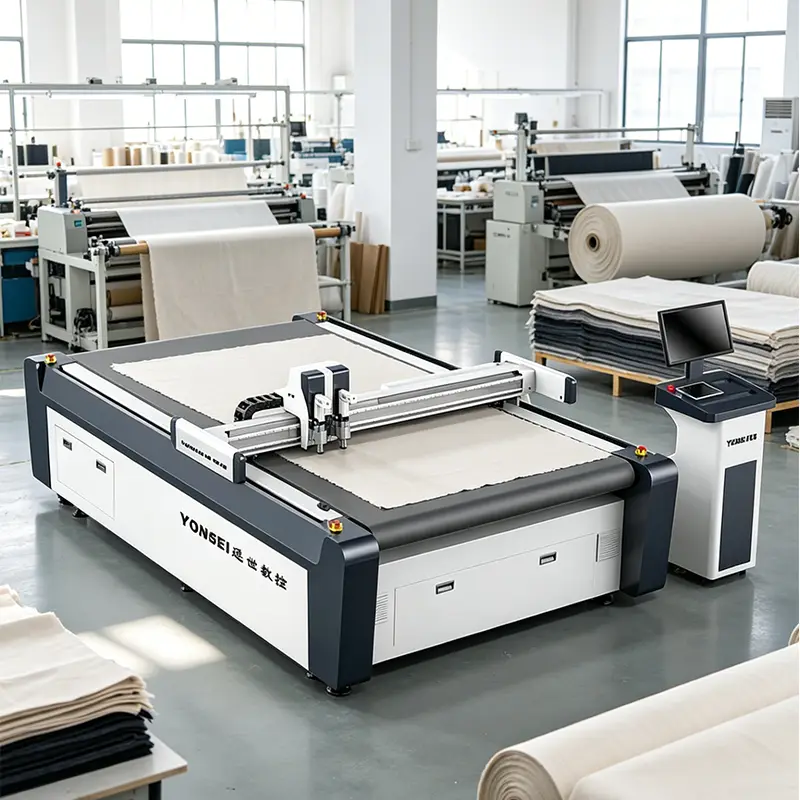 Automatic Cloth Multi-layer Cutting Machine for Clothing Fabrics CNC Textile Dress Cutting Machines with CE Price — image 4