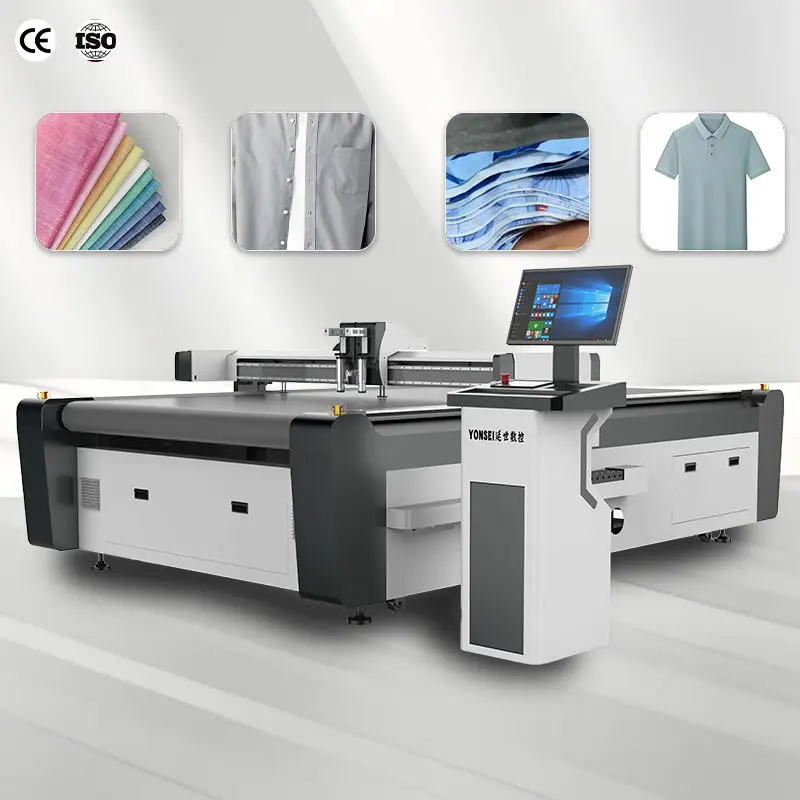Industrial CNC Fabric Cloth Cutting Textile Machine Automatic Cutter for Automotive Making Outdoor Sunshade Umbrella Fab — view 1