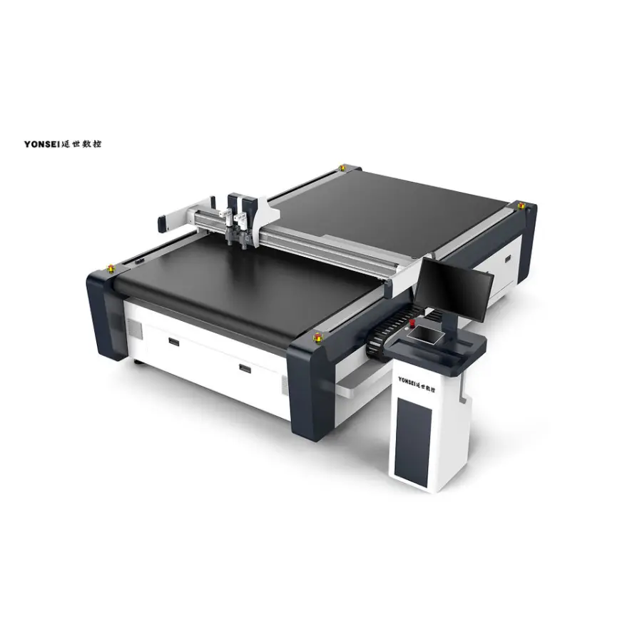 Multi-head CNC Flatbed Cutting Machine Suitable for Mass Production of Outerwear, Carpets, Cotton Fabrics, and Cushions. — view 1