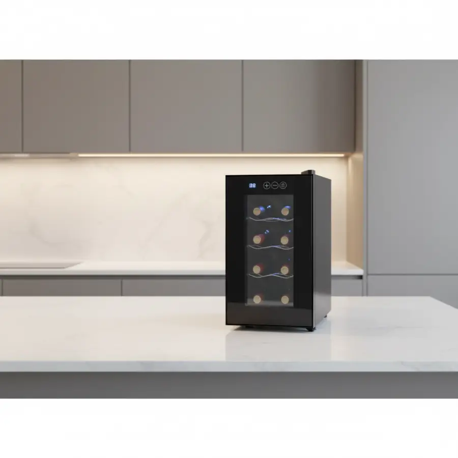 Wine Cellar Cooling Electronic Temperature 22L 8bottle Cooler Wine Chiller Fridge — image 5