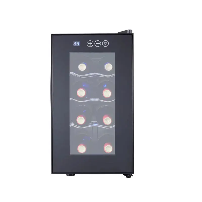 Good Quality Electric Stainless Steel 22L 8bottle Household Home Bar Pub Wine Chiller Fridge — image 4