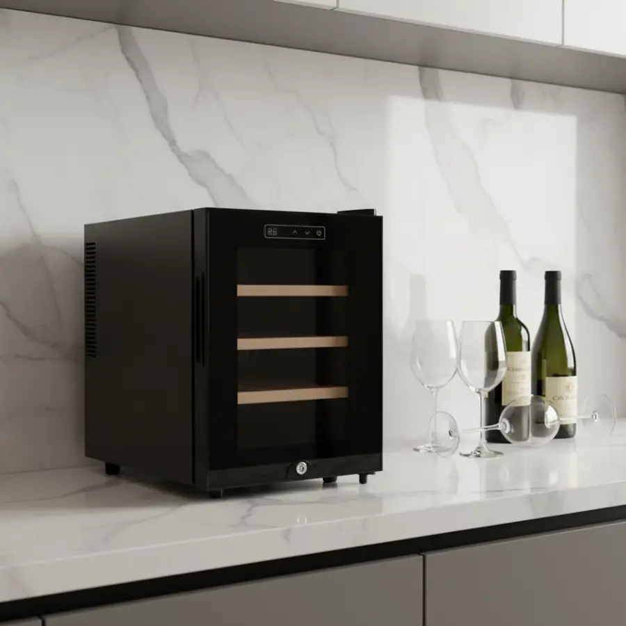 12 Bottles Commercial Wine Cellar Kitchen Wine Fridge Thermoelectric Refrigerator — image 5