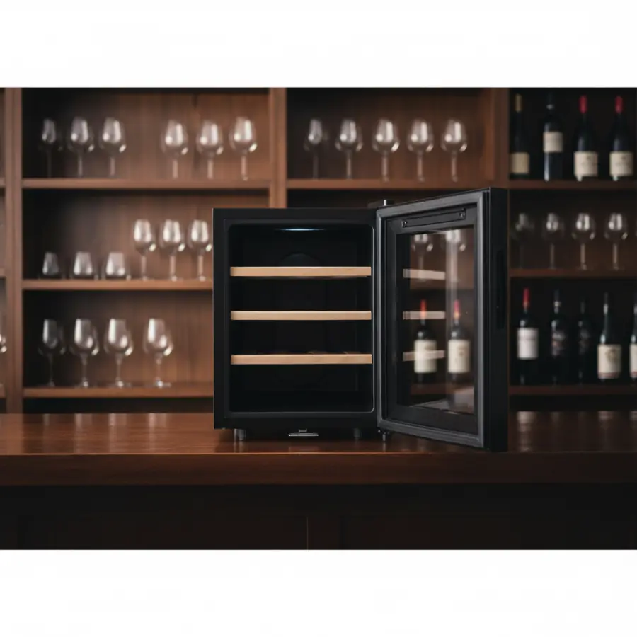 12 Bottles Commercial Wine Cellar Kitchen Wine Fridge Thermoelectric Refrigerator — image 6