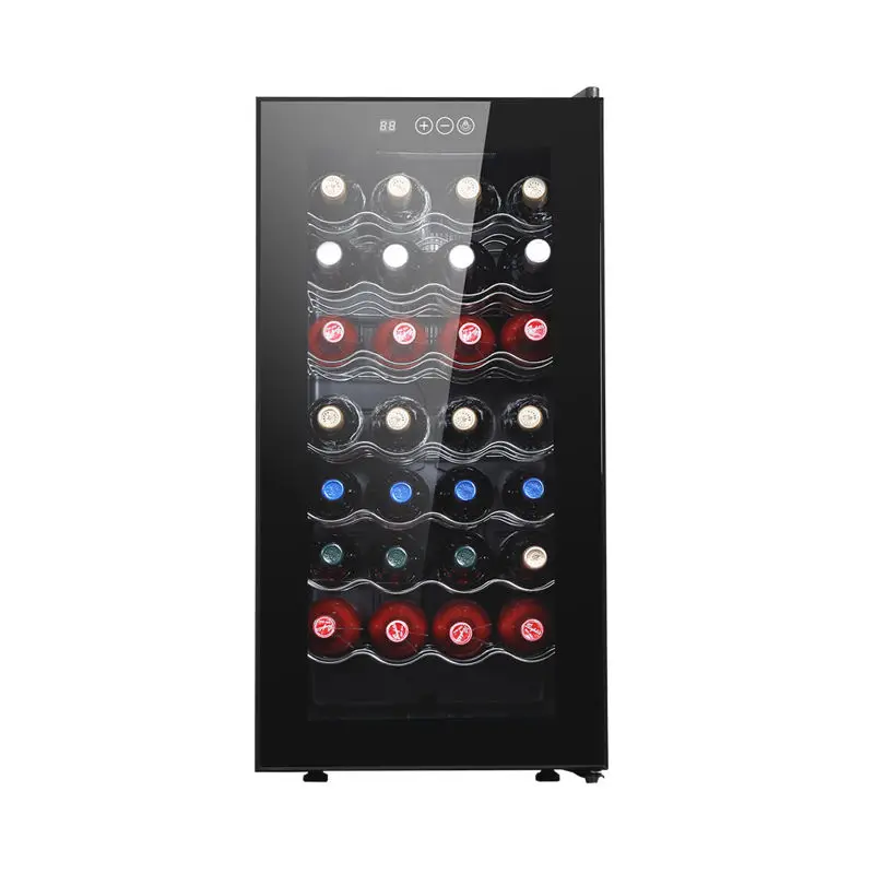 32 Bottle Wine Cooler Adjustable Thermostat Wine Fridge Low Noise 78L Wine Thermoelectric Refrigerator — image 4