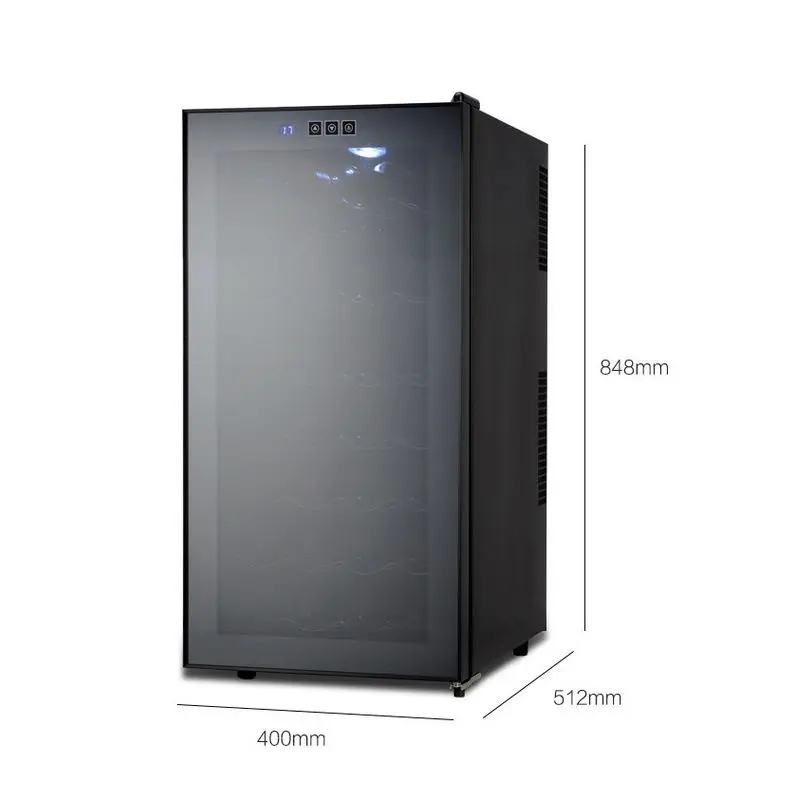 32 Bottle Wine Cooler Adjustable Thermostat Wine Fridge Low Noise 78L Wine Thermoelectric Refrigerator — image 5