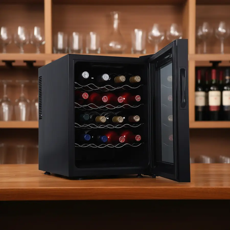 Electric Home Portable Semiconductor Wine Cabinet Wine Cooler with Stainless Steel Frame Refrigerator for Household & Hotel Use — image 7