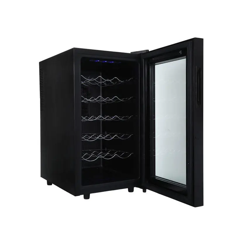 46L 18 Bottles Professional Wine Cooler Refrigerator Adjustable Thermostat Fridge Freestanding Red Wine Cabinet — image 5