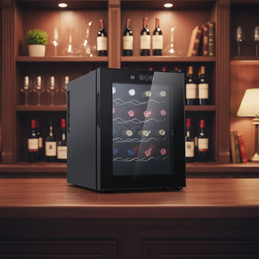 46L 20 Bottle Wine Fridge Wine Refrigerator Home Bar Red White Wine Storage — image 3