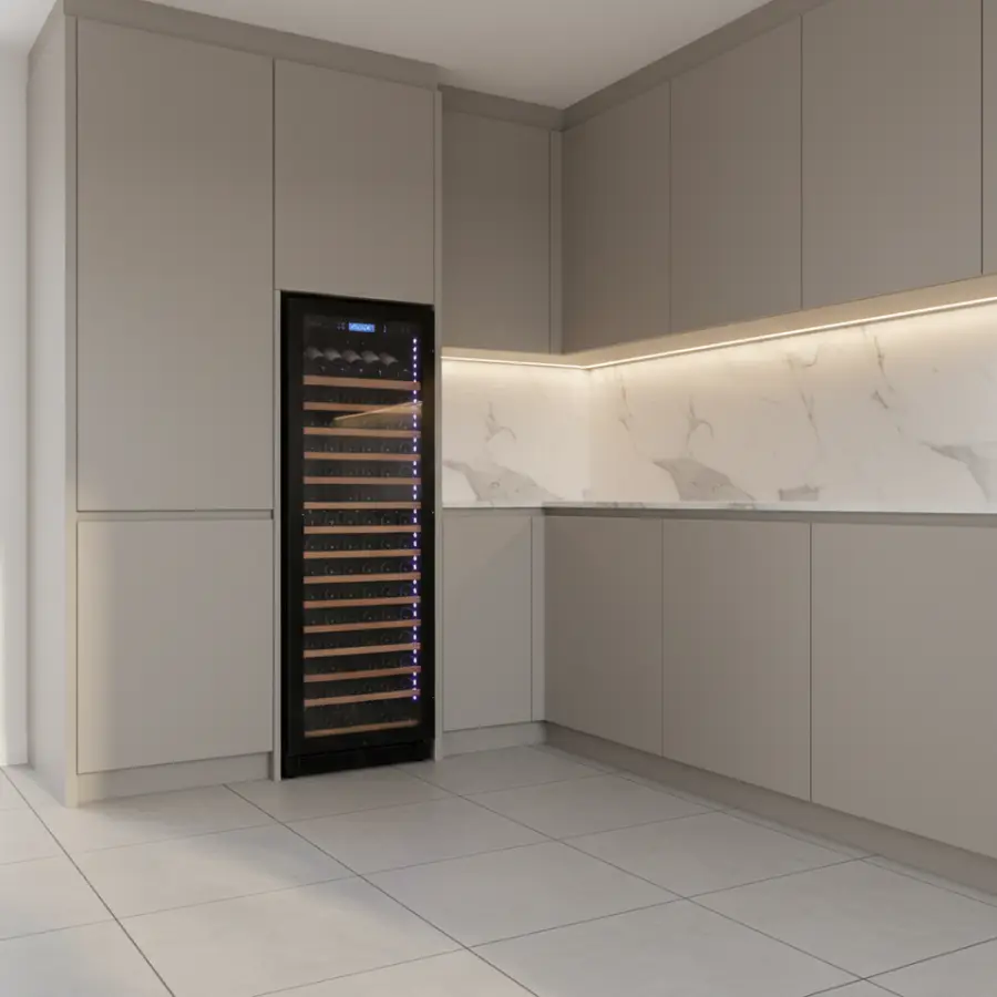 Modern Large Cooling Refrigerated 168 Bottle 430L Single Zone Wine Bar Cabinet Wine Fridge Refrigerator — view 1