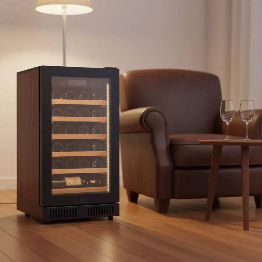 20 Bottles 68L Wine Fridge Factory Oem Door Single Zone Wine Fridge Cellar Cooler — image 3