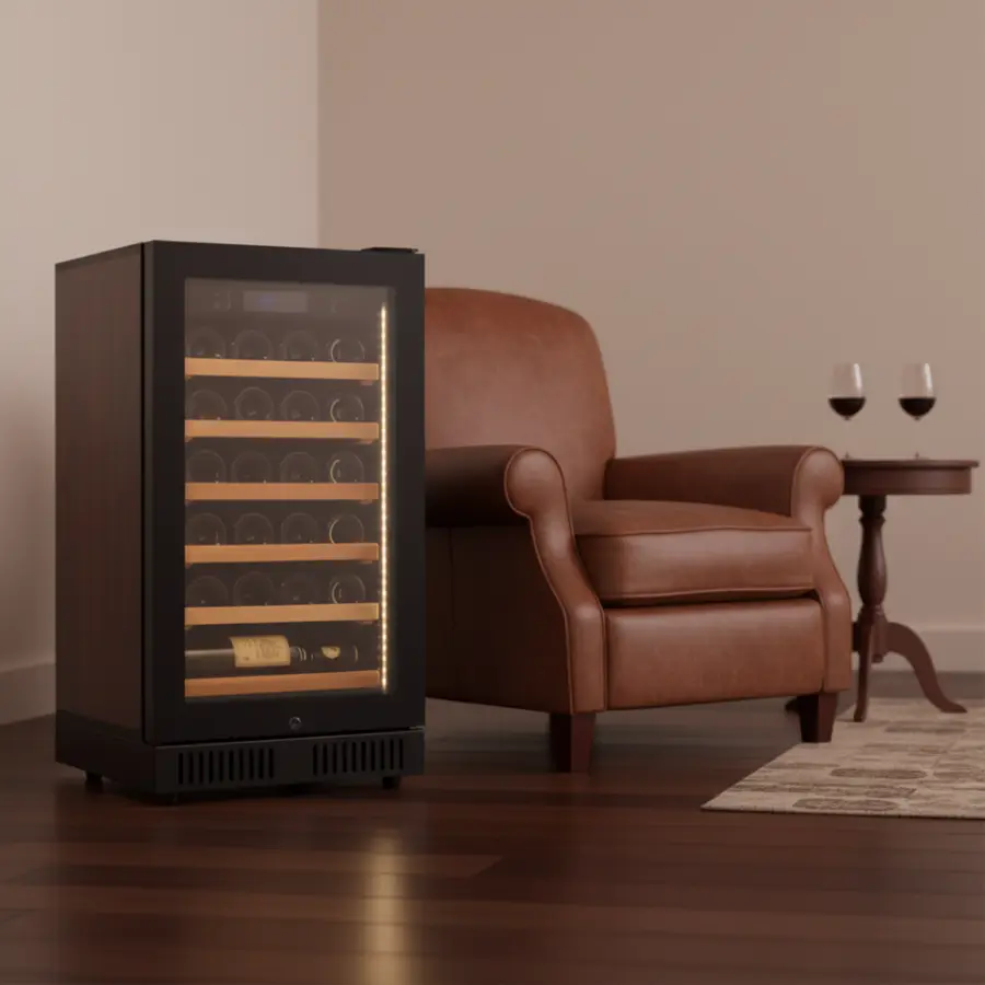 20 Bottles 68L Wine Fridge Factory Oem Door Single Zone Wine Fridge Cellar Cooler — image 4