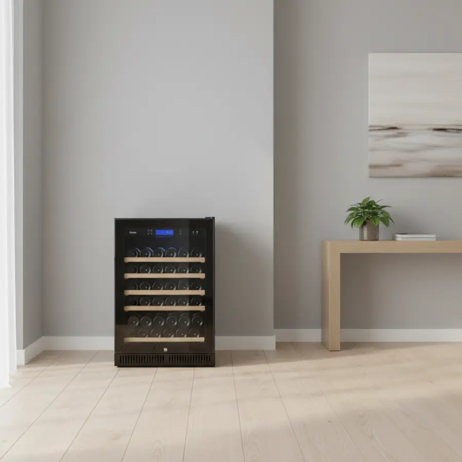 Modern Wine Cabinet 135L 46 Bottles Cooling System Wine Cellar Freestanding Home bar Wine Cabinet — image 4