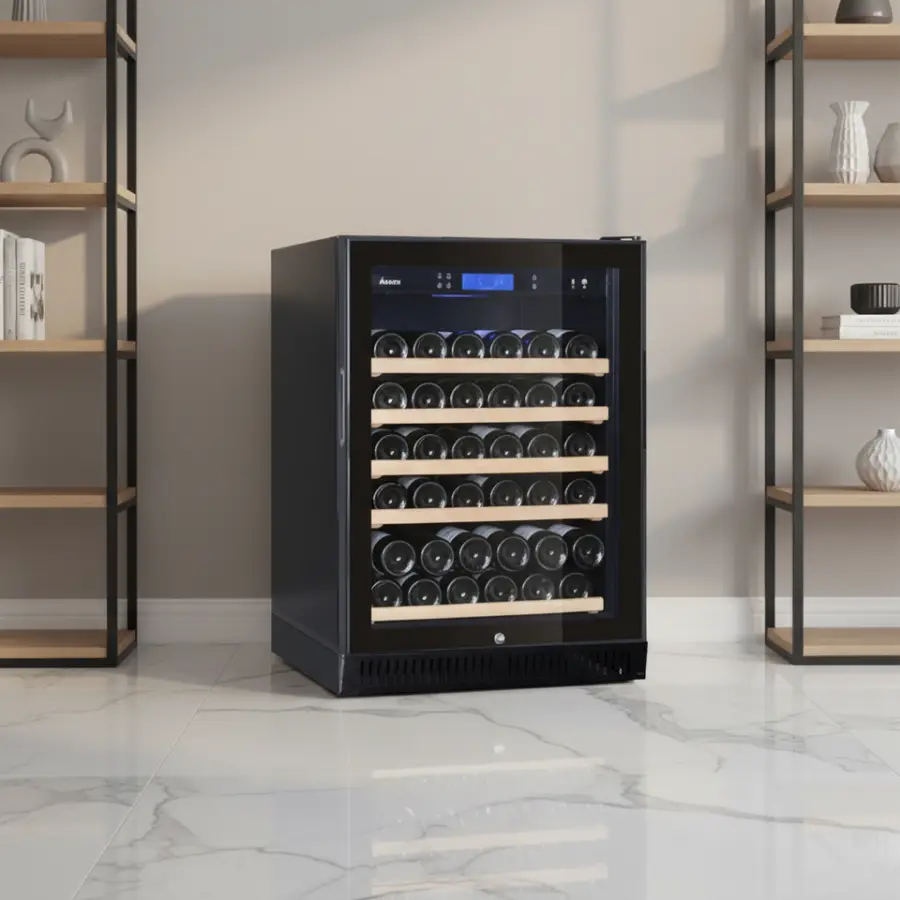 Modern Wine Cabinet 135L 46 Bottles Cooling System Wine Cellar Freestanding Home bar Wine Cabinet — image 5