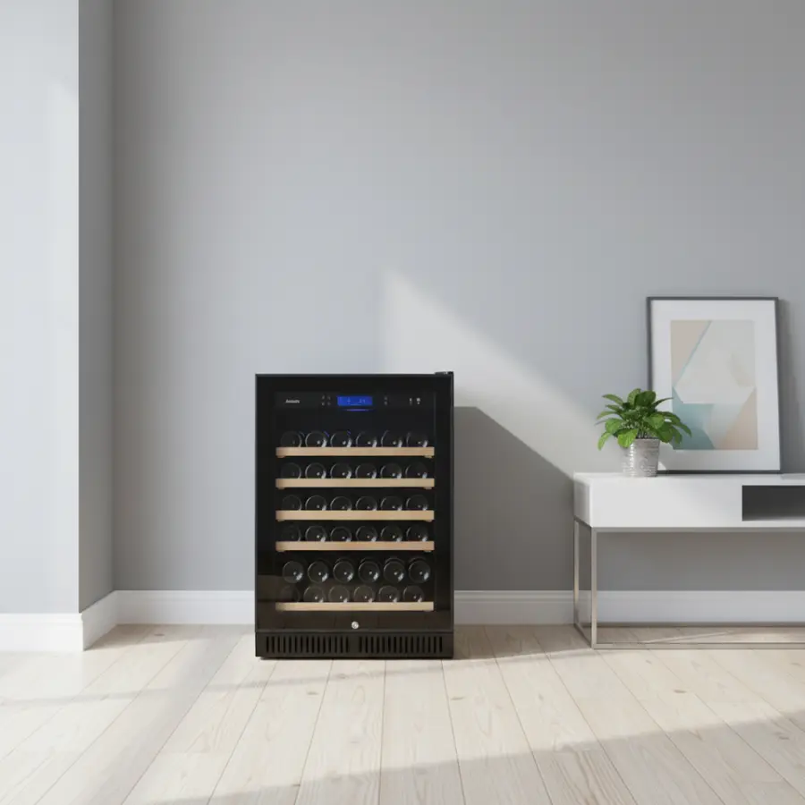 Modern Wine Cabinet 135L 46 Bottles Cooling System Wine Cellar Freestanding Home bar Wine Cabinet — image 6