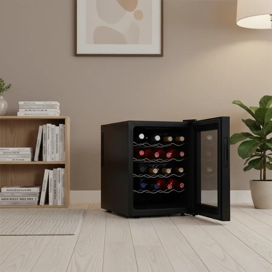 46L Hot Sale Wine Cooler Household Hotel Mini Fridge Wine Cabinet Refrigerator — view 1