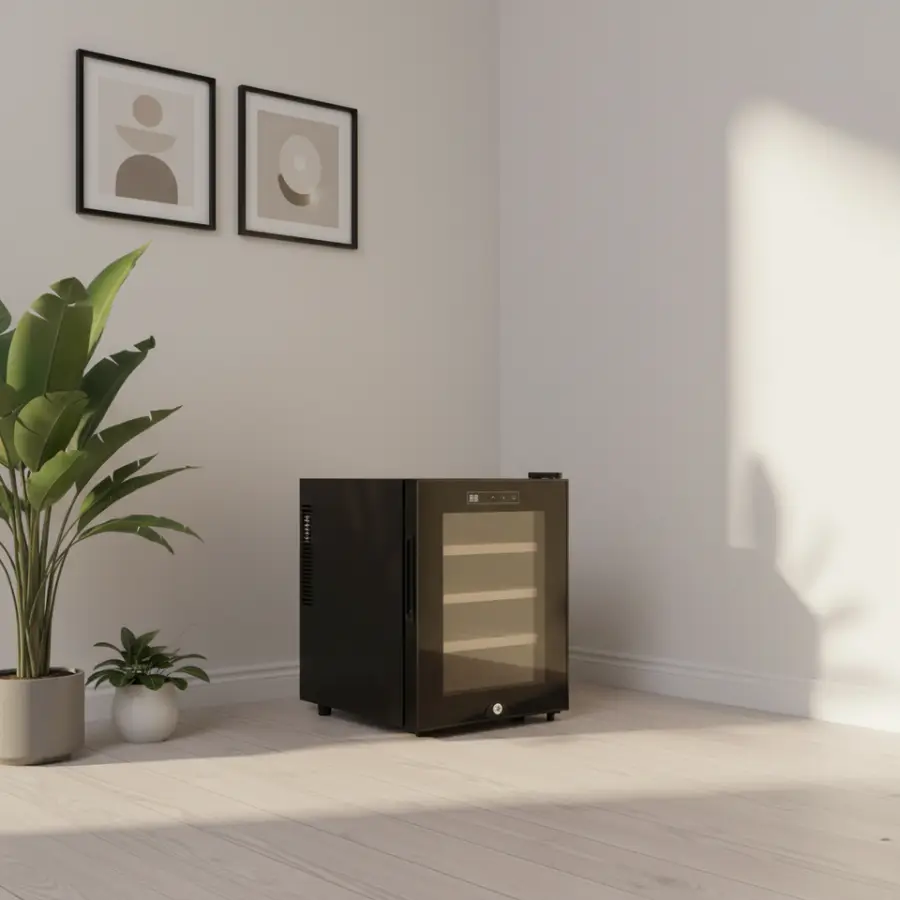 32L 12BOTTLES Thermoelectric Wine Refrigerator Freestanding Mini Cooler — image 5