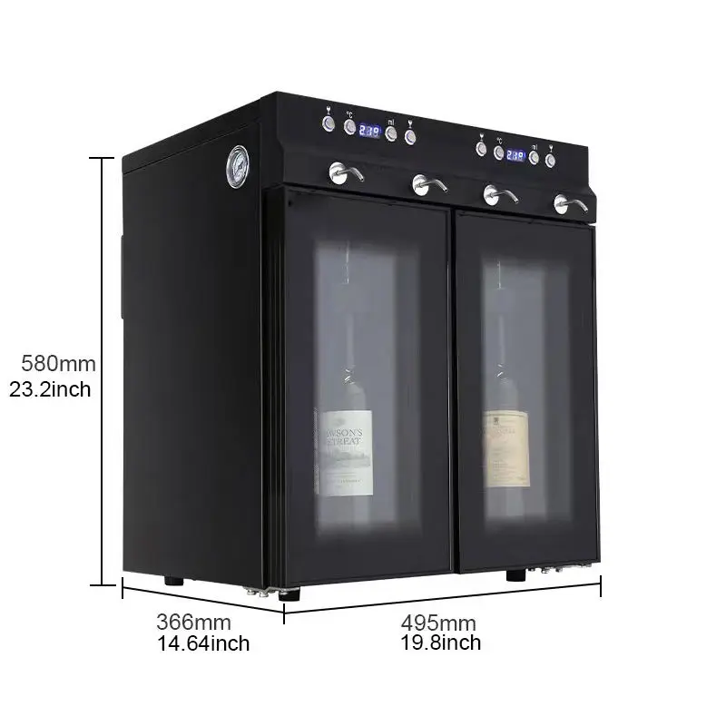 Bar Automatic 4 Bottles Red Wine Dispenser Machine Bar Wine Cooler Fridge — image 3