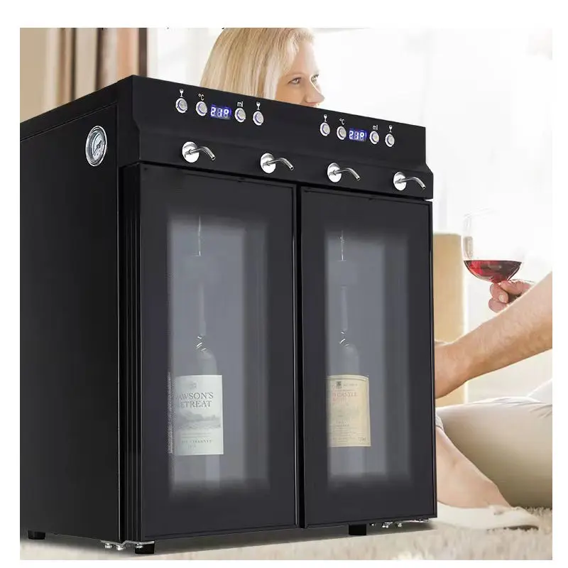 Bar Automatic 4 Bottles Red Wine Dispenser Machine Bar Wine Cooler Fridge — image 7