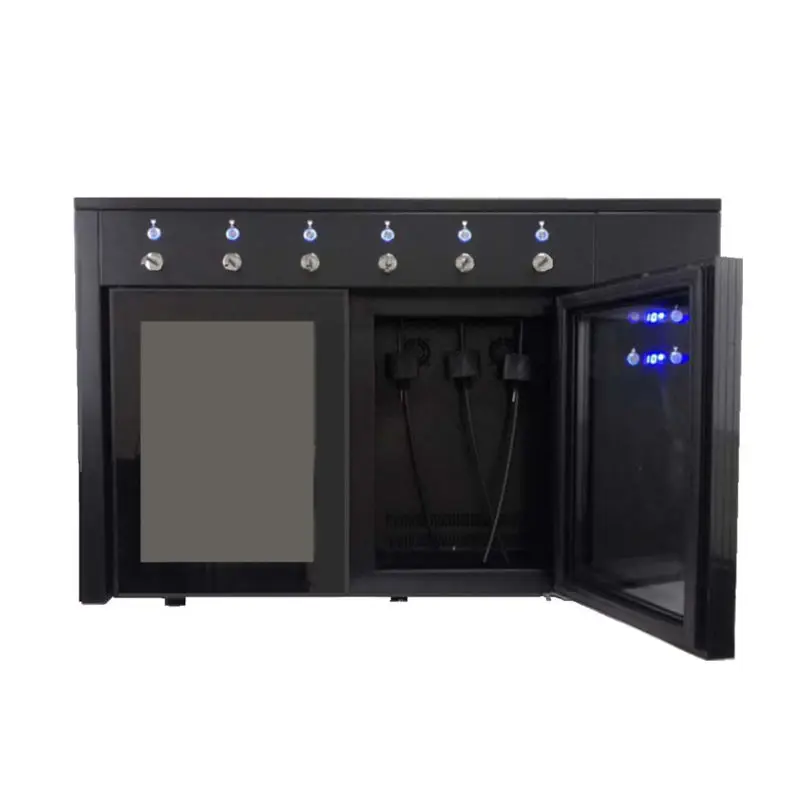 Factory Price Automatic 6 Bottles Red Wine Dispenser Machine Bar Wine Cooler — view 1