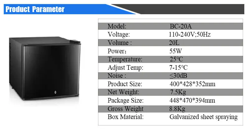 20L Desktop Small Mini Refrigerator Semiconductor Cooler for Apartment Bedroom Rental House — view 6