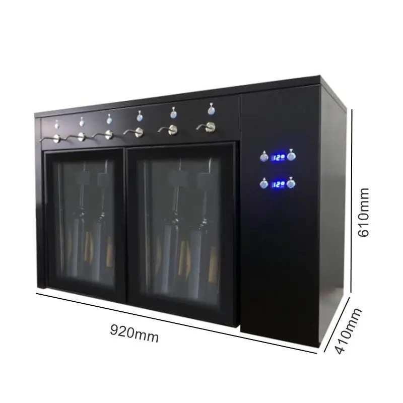 Factory Price Automatic 6 Bottles Red Wine Dispenser Machine Bar Wine Cooler — image 3
