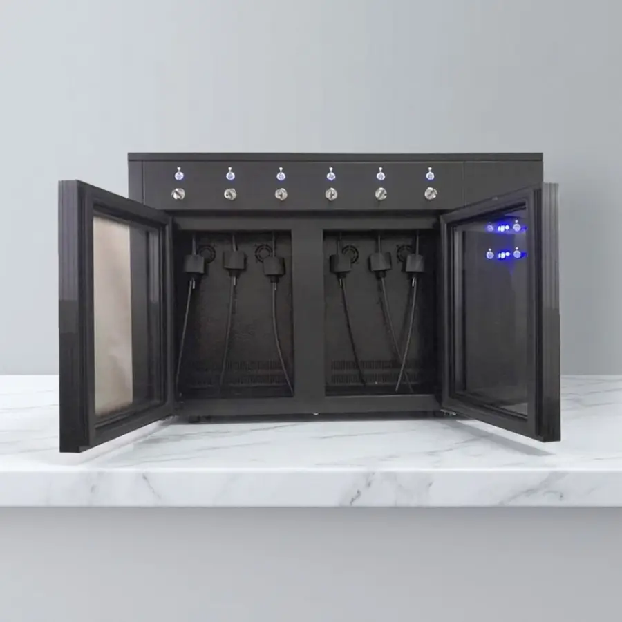 Professional Wine Dispensing Machine for 6 Bottles with Refrigeration Function — image 3