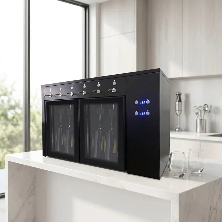 Professional Wine Dispensing Machine for 6 Bottles with Refrigeration Function — image 4