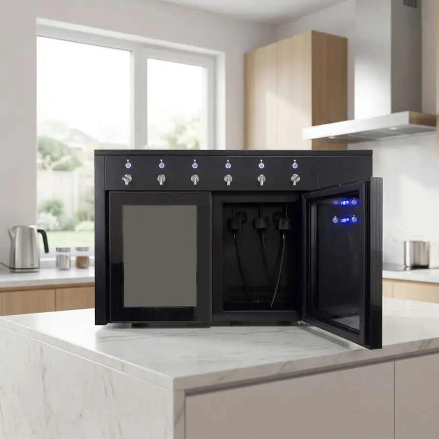 Professional Wine Dispensing Machine for 6 Bottles with Refrigeration Function — image 5
