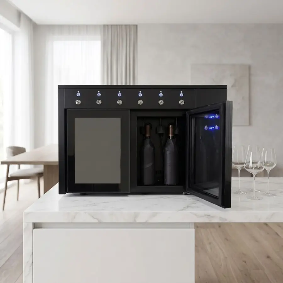 Professional Wine Dispensing Machine for 6 Bottles with Refrigeration Function — image 7