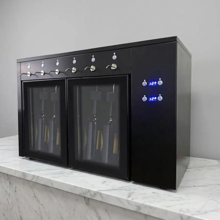 Smart Touch Screen 6 Bottle Wine Dispensing Cabinet with Cooling Technology — image 5