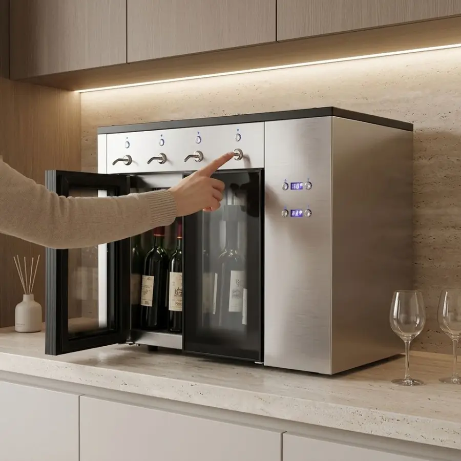 Professional Refrigerated Wine Preservation Cabinet for Restaurants and Wine Shops — view 1