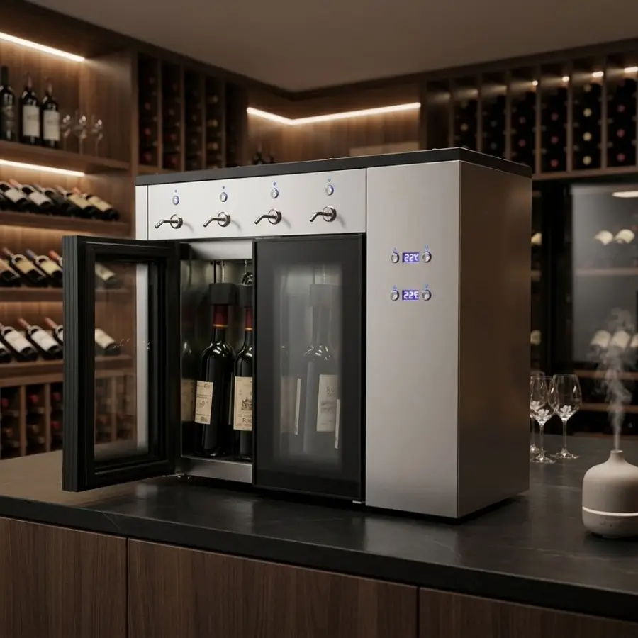 Professional Refrigerated Wine Preservation Cabinet for Restaurants and Wine Shops — view 4