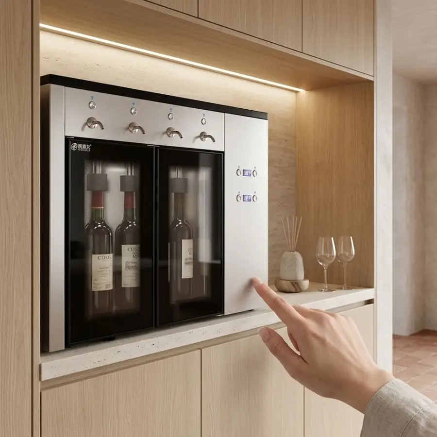 Professional Refrigerated Wine Preservation Cabinet for Restaurants and Wine Shops — view 6
