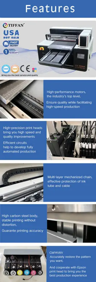 Innovative Design Xp600 Head I3200 HD Head 40*60cm Uv Flatbed Printer for Junior Entrepreneurs A2 Uv Flatbed Printer — image 3