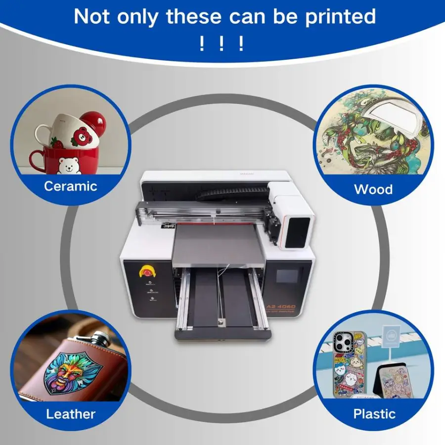 Innovative Design Xp600 Head I3200 HD Head 40*60cm Uv Flatbed Printer for Junior Entrepreneurs A2 Uv Flatbed Printer — image 4
