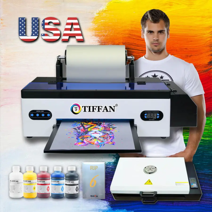 Automatic A3 Fluorescent Dtf T-shirt Printer Dtf Printer t Shirt Printer T-shirt Printing Machine — view 1