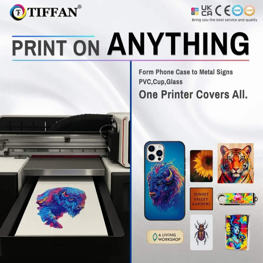 High Quality & Best Price A3 Uv Flatbed Printer for Bottle Glass Pen Stickers Printing with Xp600 I3200 Heads Printer Machine — image 5