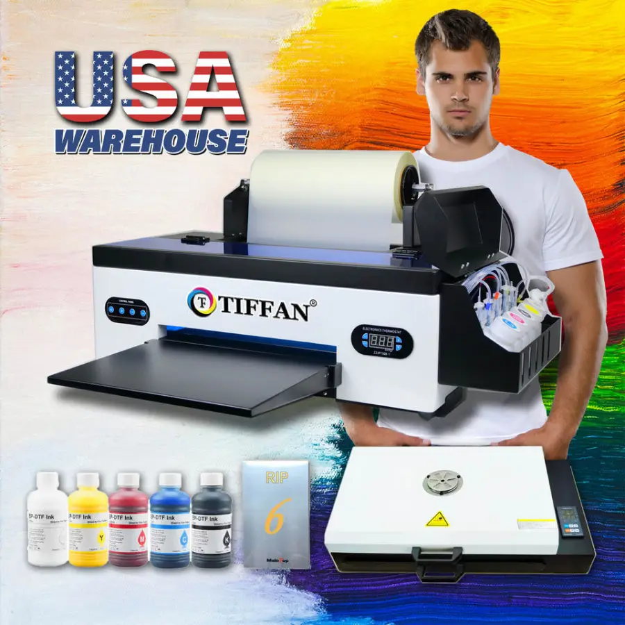 Multifunctional 17 Inches Dtf Printer 30cm Small A3 L1800 R1390 Roll Transfer Pet Film DTF Printer T-Shirts Printing Mac — view 1