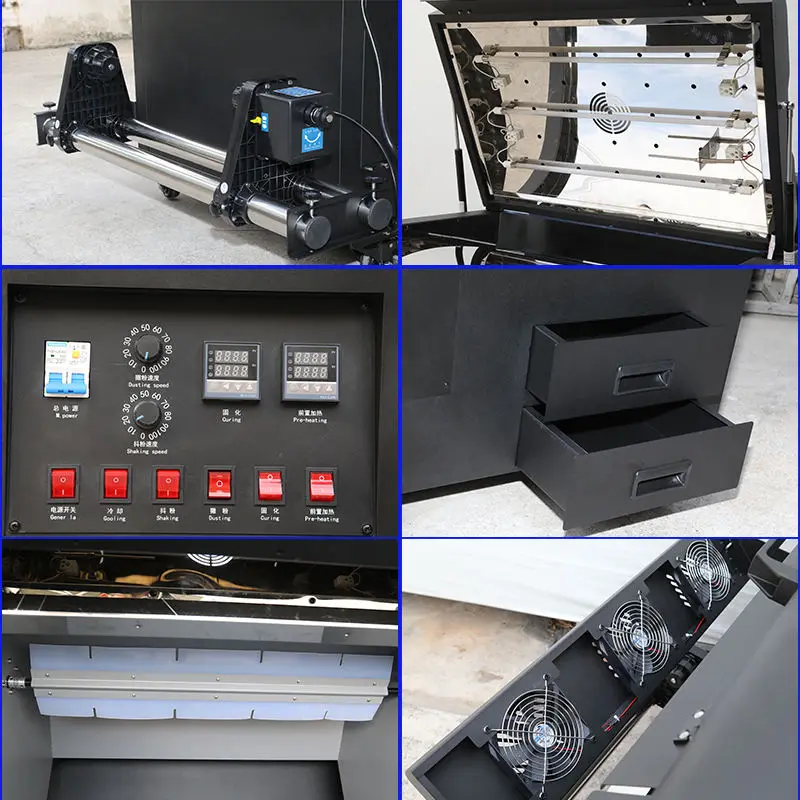 TIFFAN Automatic 60cm 60 cm Dtf Automatic Heater 24 Inch Dtf Powder Shaker duster Machine Drying Machine for Dtf Printer — image 5