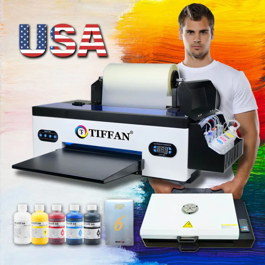 Support Local Sale Service New 30CM Roll-To-Roll DTF T-Shirt Printer Semi-Automatic 3-Year Warranty High-Speed Printing — view 1