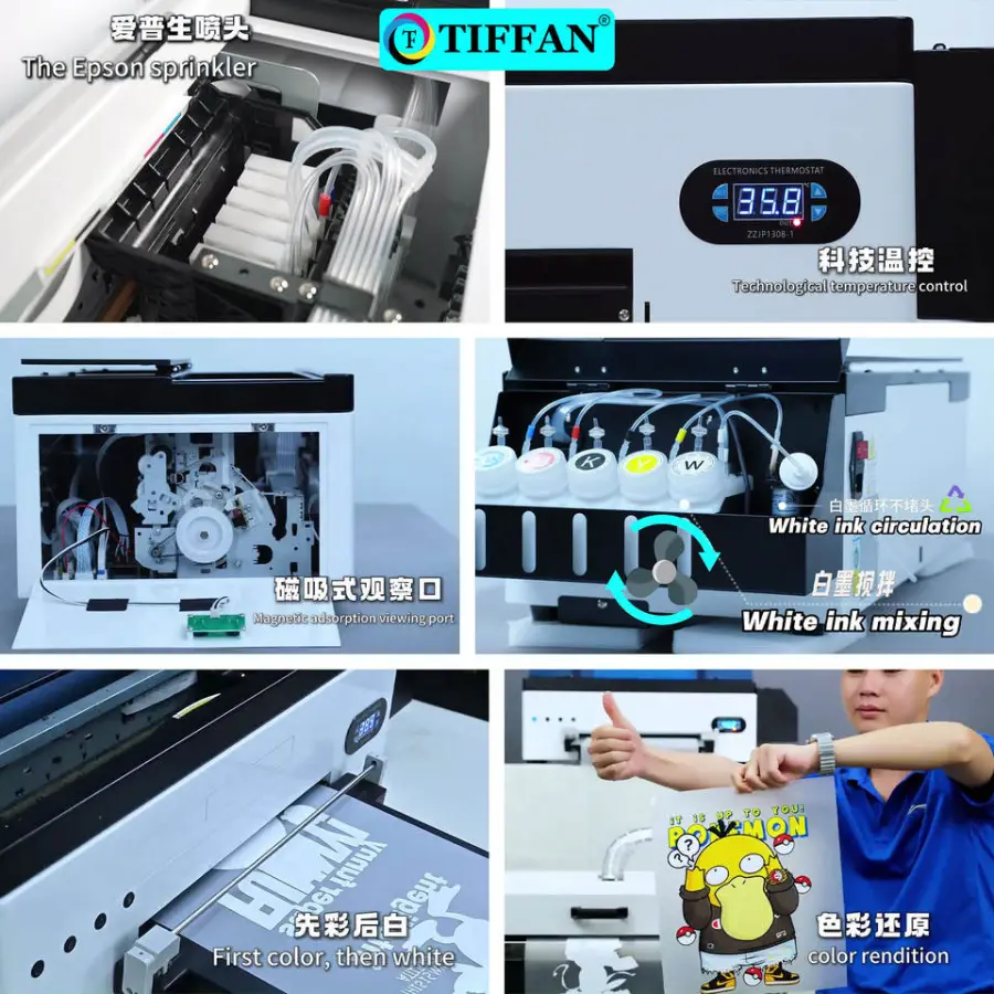 Best Price A3 30cm 33cm 12 Inches Pet Film Dtf Printer Complete Bundle Xp600 Dtf Printer Dtf Printer — image 3